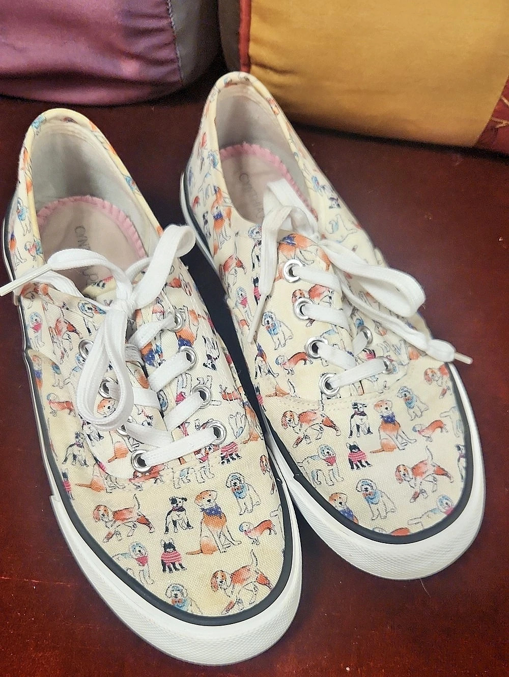 Cynthia Rowley Alpargata Printed Dog Sneakers US 7.5